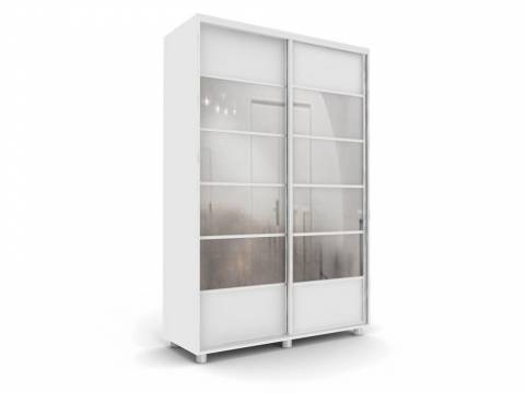 Шкаф-купе Стильный ОС 14-6-22 двухдверный белый