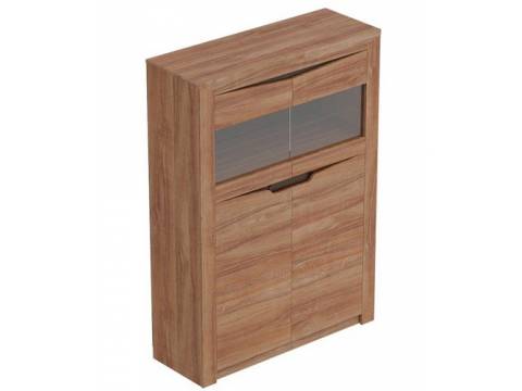 Шкаф 2-х дверный Соренто Дуб стирлинг/кофе структурный матовый