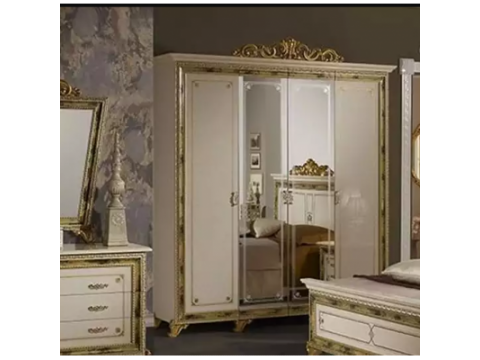 Шкаф 4-х дверный Катя Беж