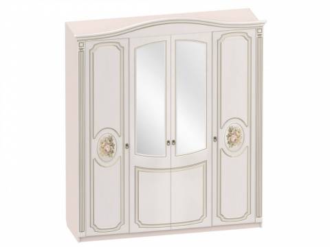 Шкаф четырехдверный Верона Капучино