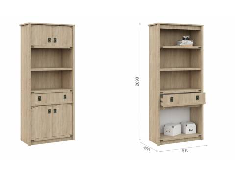 Шкаф для детской Валенсия 4 двери 1 ящик