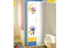 Шкаф двухдверный комбинированный с зеркалом Совята 2.1