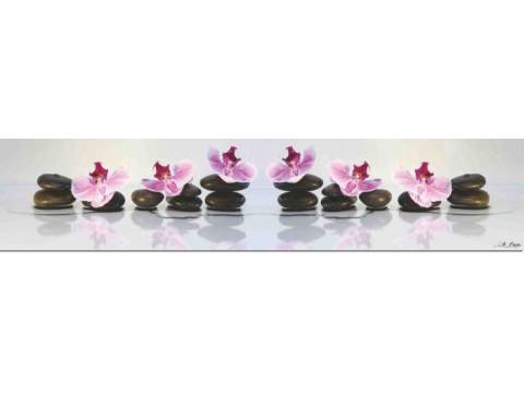 Фартук с фотопечатью Камни и орхидеи SP035